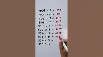 Find mistake in last digit of Table 954...🤔 #maths #trending #shorts #reasoning
