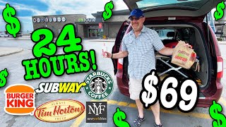 Living 24 Hours at a Canadian Truck Stop - OnRoute #vanlife