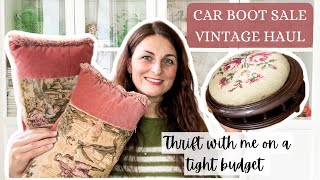 Last car boot sale of 2024! Thrifting on a tight budget | Vintage home decor | Angela’s Vintage Shop