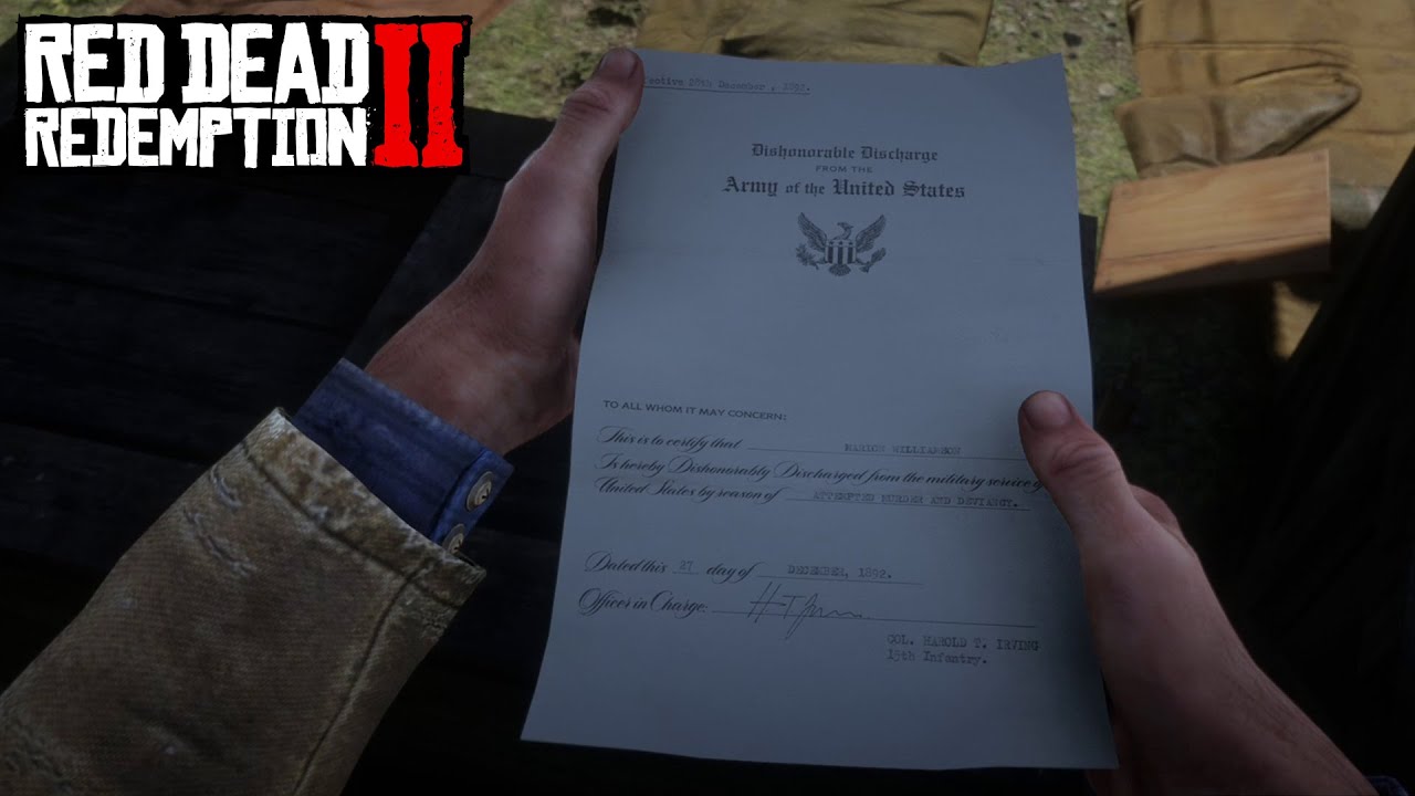 RDR2 - Lettre de renvoi de Bill - Objet qui peut être manqué - YouTube
