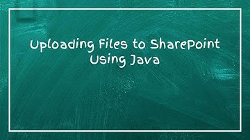 Uploading Files to SharePoint Using Java