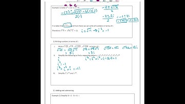 LCHL Complex Numbers video 1 - Basics 
