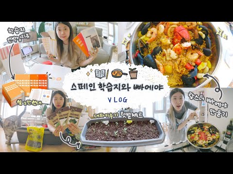 . / <strong>스페인어</strong> <strong>학원</strong> 망한썰과 <strong>스페인어</strong> 학습지 언박싱 / 빠에야 만들기 / 대파 키우기 텃밭 키트