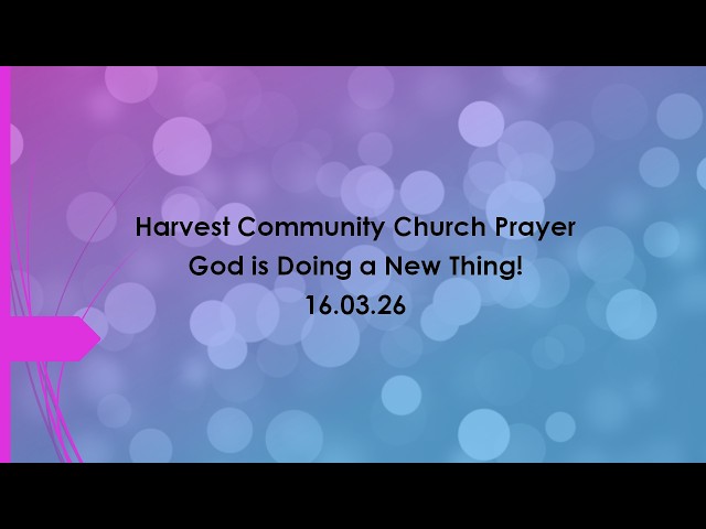 God is doing a New Thing!