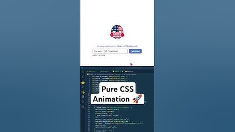 Make Usaball Proud CAPTCHA CSS Animation