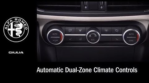 Dual Zone Climate Control | 2018 Giulia | Alfa Romeo USA