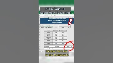 Cara Membuat Kartu Hasil Otomatis di Excel
