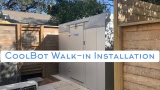 Cool Bot Walk in Cooler/Refrigerator How to Install Time lapse