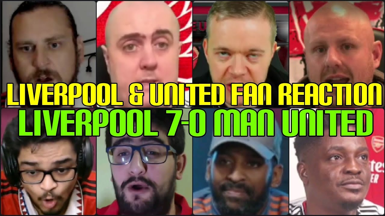 UNITED & LIVERPOOL FANS REACTION TO LIVERPOOL 70 MAN UNITED FANS