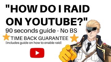 How to raid & enable raid on youtube | Guide to raiding on youtube (aka redirect) #howto