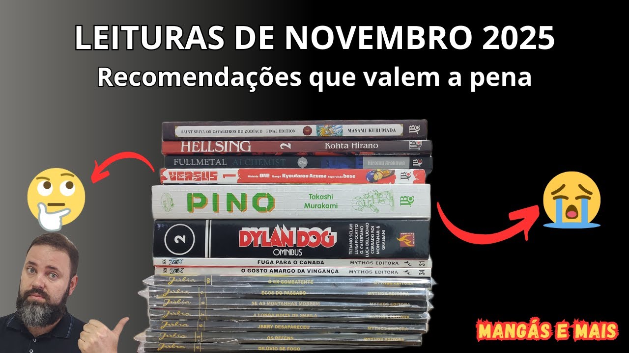 O QUE LI EM NOVEMBRO 2025: Minhas Indicações de Mangás e HQs