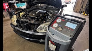 Mercedes Benz M113 S500/S430 AC Compressor Removal Tips