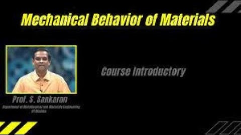 Mechanical Behaviour of Materials (Part - I) | Week 0 Quiz | Assignment 0 Solution | NPTEL | SWAYAM