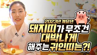 ✨2023년 돼지띠운세✨대박나는 돼지띠 운세에 들어오는 금전운,재물운,연애운,문서운 무조건 대박나게 귀인이 …