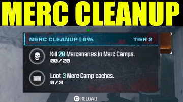 how to "loot 3 merc camp caches" MWZ | Marc cleanup mission walkthrough