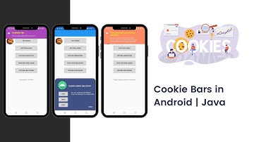 How to create Cookie Bars in Android | Android Studio | Java