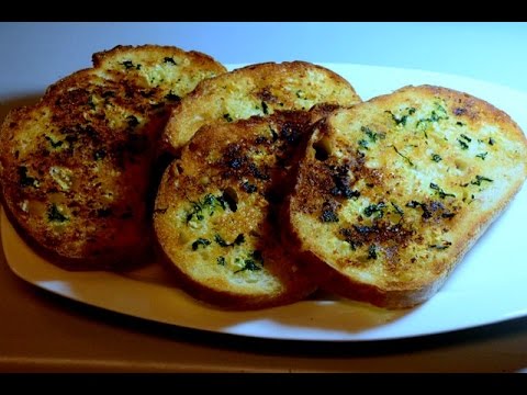 toasted-sour-dough-bread-with-butter,-minced-garlic-&-cilantro