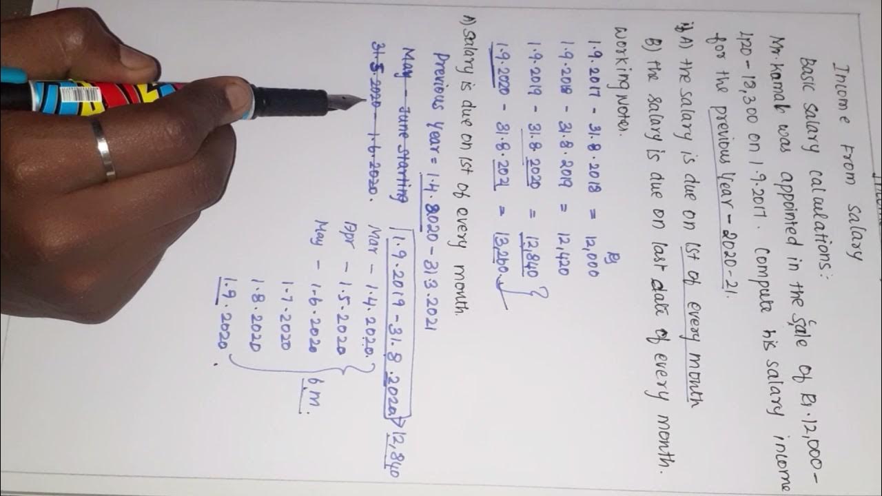 How to Calculate Basic Salary Tax 2020 21 YouTube
