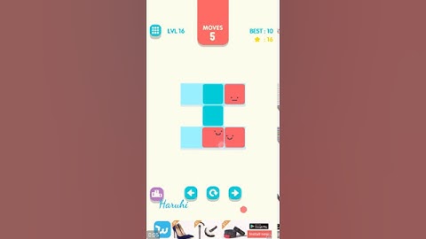 Slide the Block - Relax - Level 16 - 10 Moves