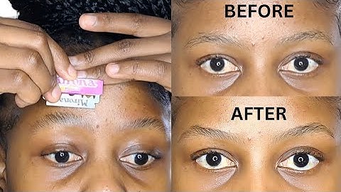 DETAILED: How to shape your eyebrows with RAZOR BLADE for beginners
