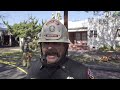 Garage Fire Extends To Home, Fullerton, CA