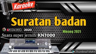 KARAOKE LAGU DANGDUT MINANG || SURATAN BADAN