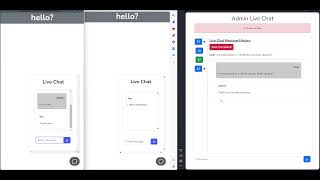 Live Chat Widget Demo - Laravel PHP