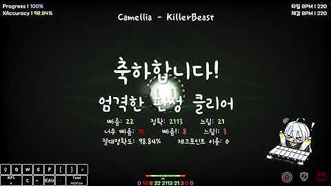 [ADOFAI] Camellia - Killerbeast 클리어 | Map by Synow