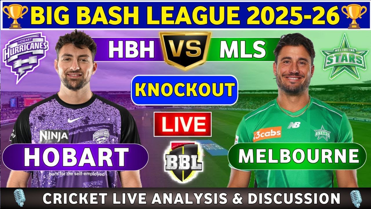 Melbourne Stars vs Hobart Hurricanes, Knockout T20 Live Score & Commentary HBH vs MLS Knockout