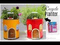 DIY Fairy House Planter out of waste Paint Jar / Spring Garden Decor Ideas