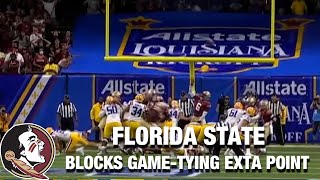 Florida State Blocks Game-Tying Extra Point With No Time Left
