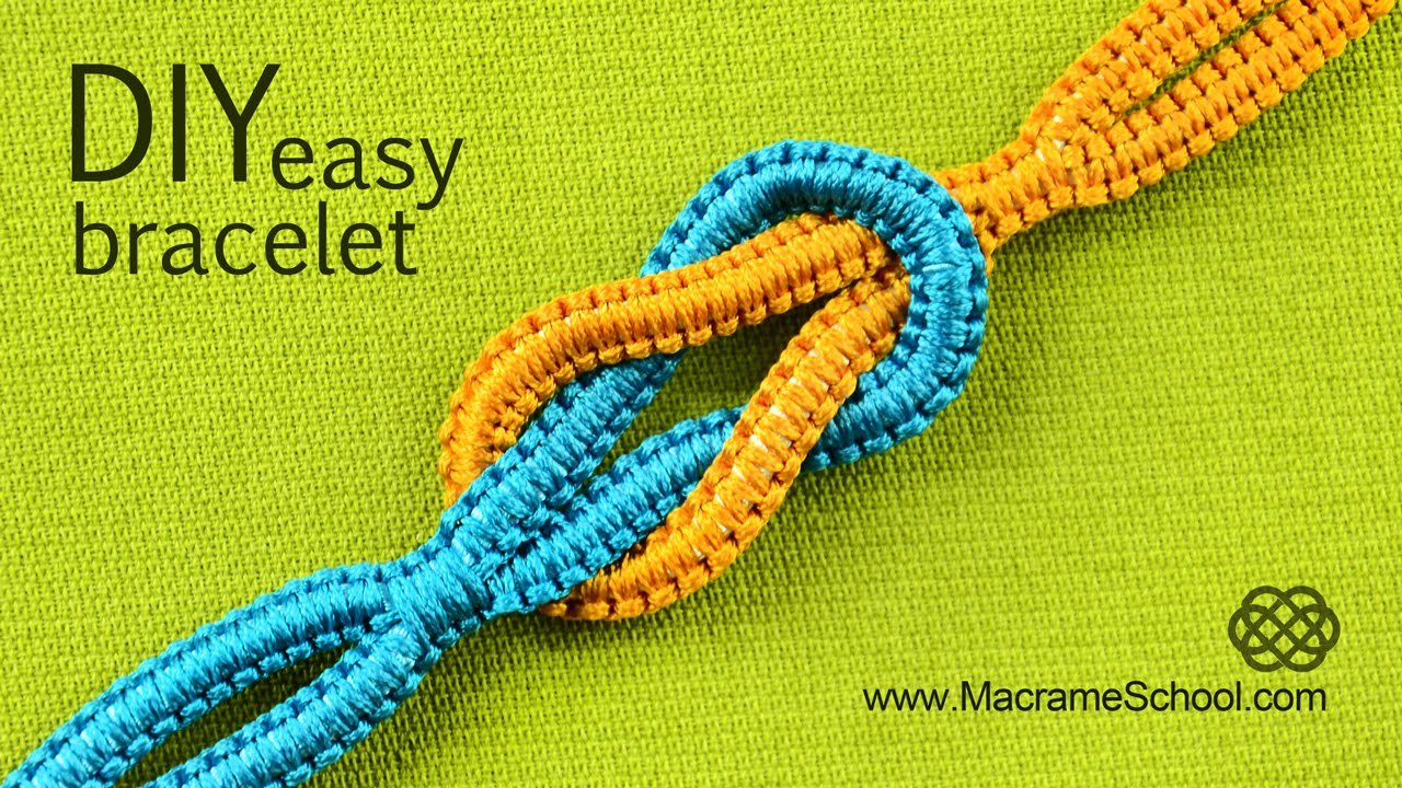 Easy Infinity Square Knot Bracelet Tutorial ∞ YouTube