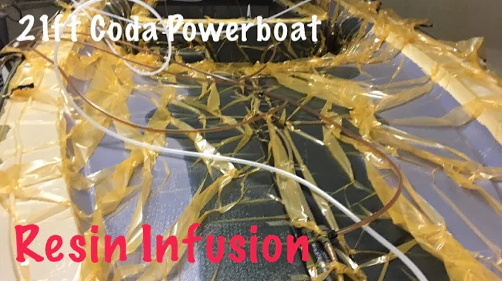 Resin Infusion of Coda 21ft Deck full build time-lapse VARTM Composite boat building