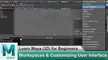 What are Maya Workspaces & How to Customize the UI | Learn Maya 3D for Beginners Tutorials #21