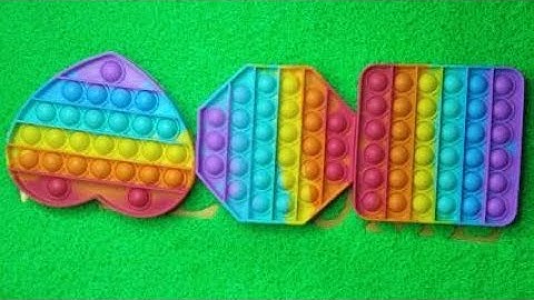 Rainbow pop it asmr satisfying pop it toys play