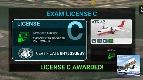 Airline Commander | ATR 42-600 - License C: Advanced Take Off