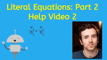 Literal Equations: Part 2 Help Video 2 - Algebra for Teens!