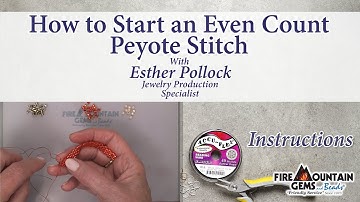 How to Start an Even Count Peyote Stitch
