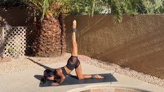 Full body pilates workout, 20 mins, ankle weights