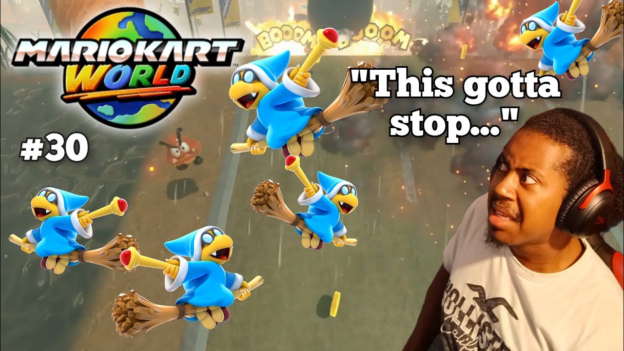 В этой гонке ещё больше токсичных предметов, созданных на заказ | Mario Kart World | #30