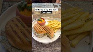 Eating Only 2nd item’s From The Menu 🔥😱 #shorts #food