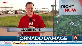 Some Roads Blocked In Claremore As First Responders Assess Tornado Damage