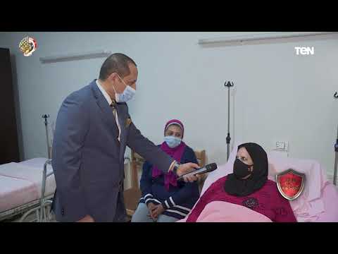 لقاء مع المرضى داخل الجناح المدني بمستشفى القوات المسلحة للعظام والتكميل بالحلمية