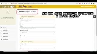 eBOOK REQUEST TUTORIAL USING REQUEST BOOK & ARTICLE SYSTEM (RBAS)