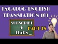 Part 38 tagalogenglish translation 101 with learning buddy sir marvin tv