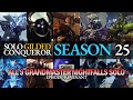 Solo Gilded Conqueror (Season 25) - All 9 Grandmaster Nightfalls Solo [Episode Revenant]