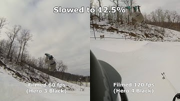 Slow Motion Test (60fps vs 120fps) -GoPro Hero 3 vs 4 Black Edition
