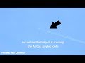 Real UFO sightings | UFO crosses the flight of Airbus EasyJet - 3 August 2018 | Ufo near airplane