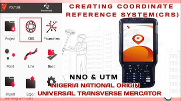 Creating Coordinate Reference System on Tersus #gnss RTK Receivers || NNO & UTM
