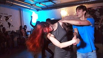 Festa Party. Andrey Korotaev and Evgenia Stecenko. Zouk imrovisation.